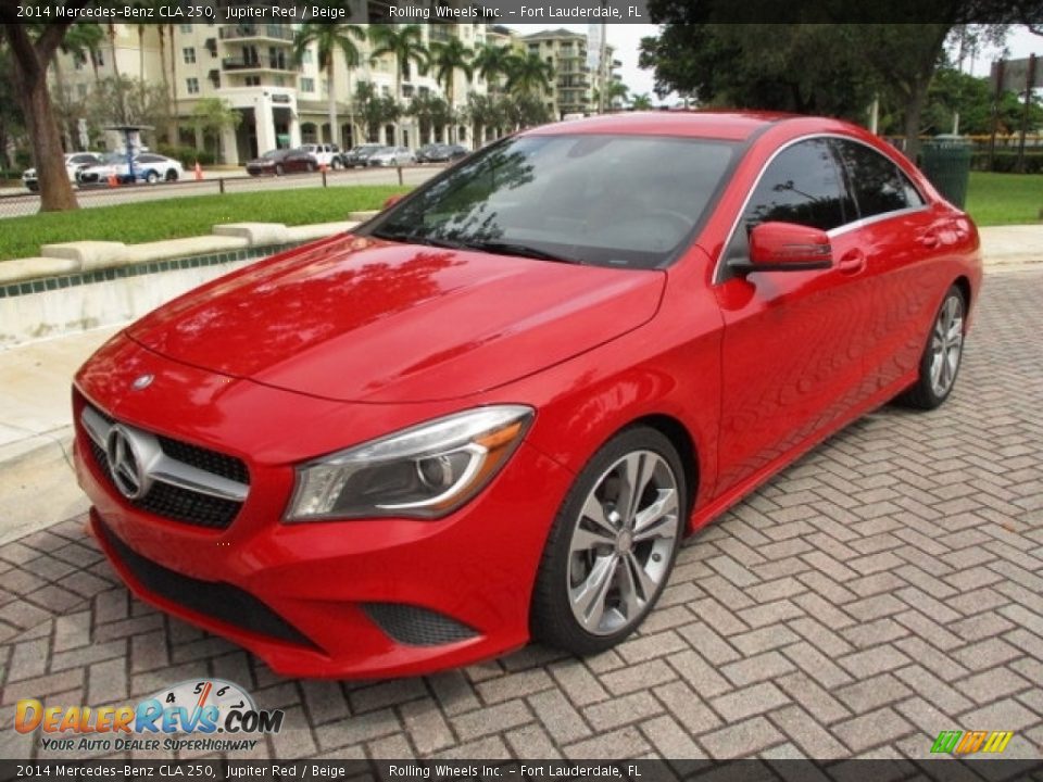 2014 Mercedes-Benz CLA 250 Jupiter Red / Beige Photo #1