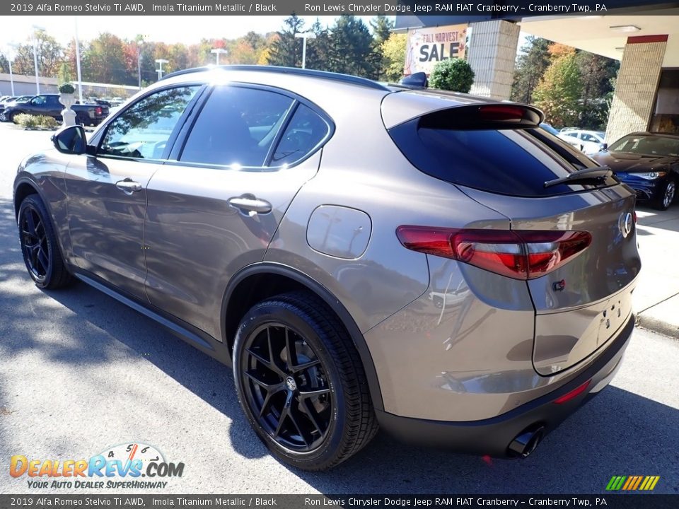 2019 Alfa Romeo Stelvio Ti AWD Imola Titanium Metallic / Black Photo #5