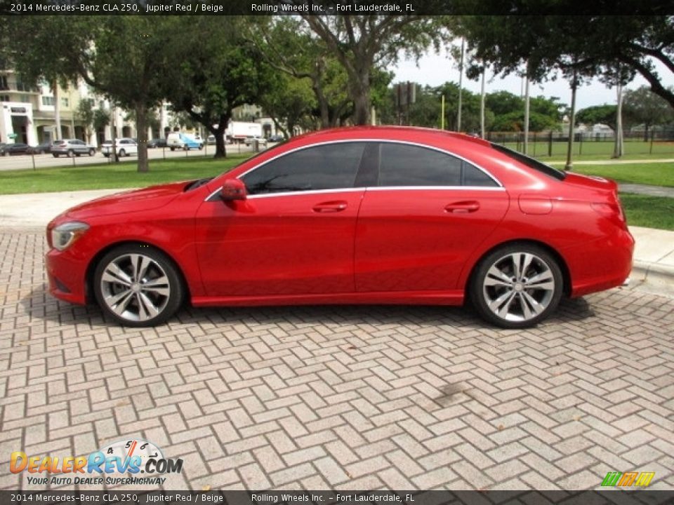 2014 Mercedes-Benz CLA 250 Jupiter Red / Beige Photo #3