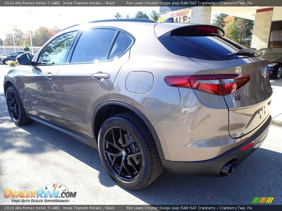 2019 Alfa Romeo Stelvio Ti AWD Imola Titanium Metallic / Black Photo #6