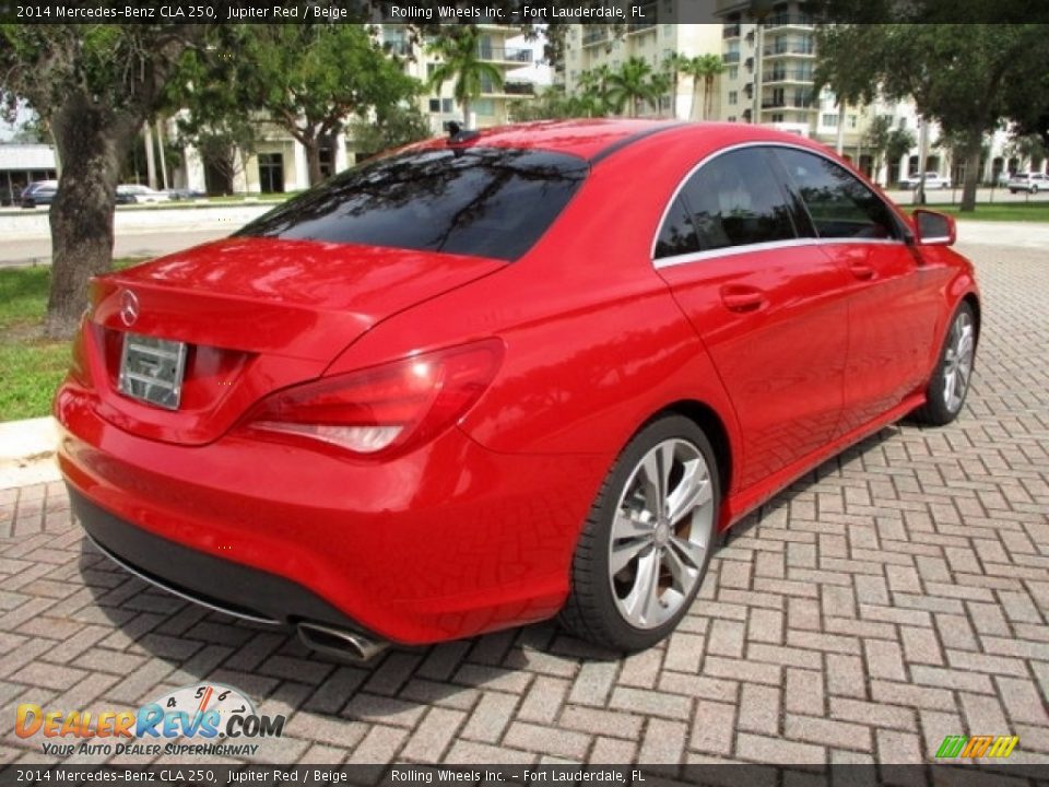 2014 Mercedes-Benz CLA 250 Jupiter Red / Beige Photo #9