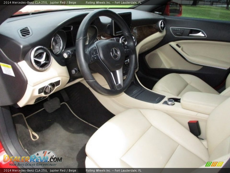 2014 Mercedes-Benz CLA 250 Jupiter Red / Beige Photo #24