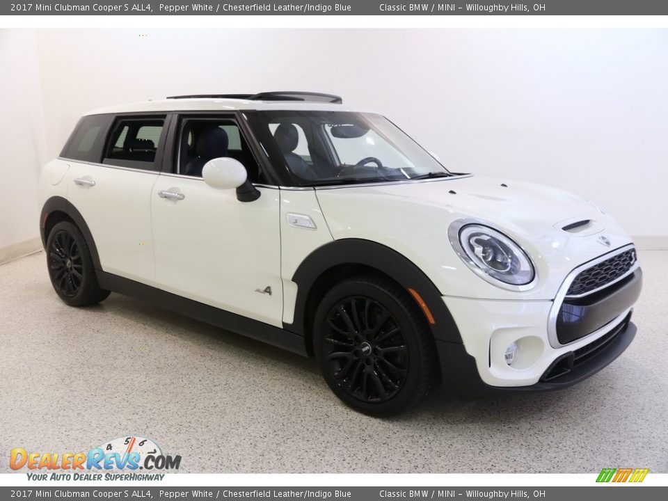 2017 Mini Clubman Cooper S ALL4 Pepper White / Chesterfield Leather/Indigo Blue Photo #1