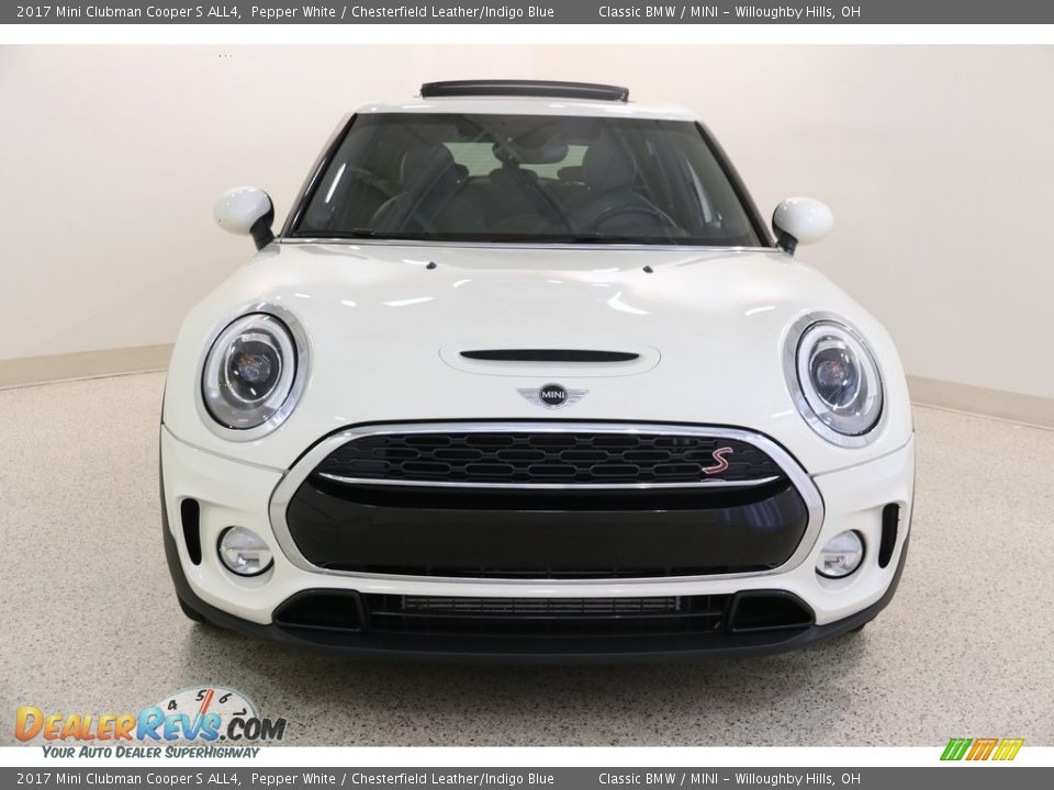2017 Mini Clubman Cooper S ALL4 Pepper White / Chesterfield Leather/Indigo Blue Photo #2