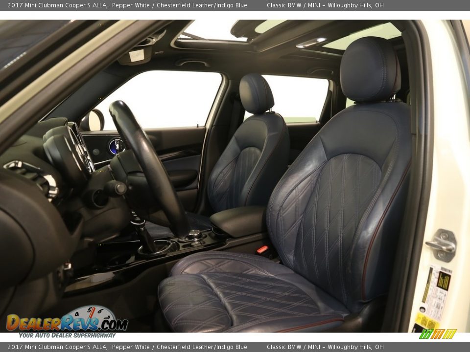 2017 Mini Clubman Cooper S ALL4 Pepper White / Chesterfield Leather/Indigo Blue Photo #5