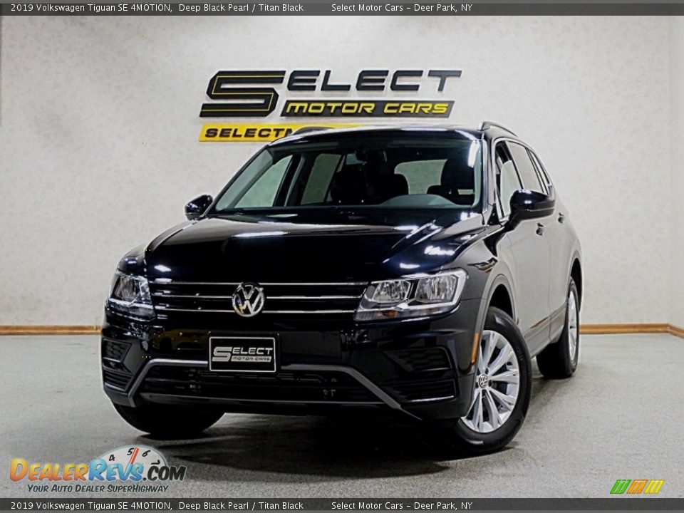 2019 Volkswagen Tiguan SE 4MOTION Deep Black Pearl / Titan Black Photo #1