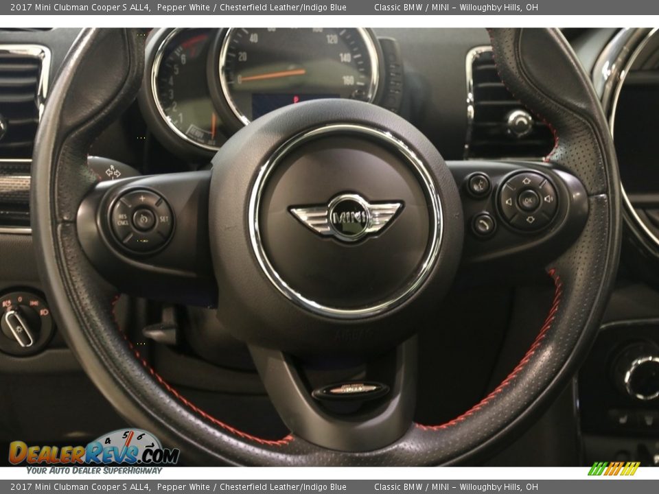 2017 Mini Clubman Cooper S ALL4 Pepper White / Chesterfield Leather/Indigo Blue Photo #6