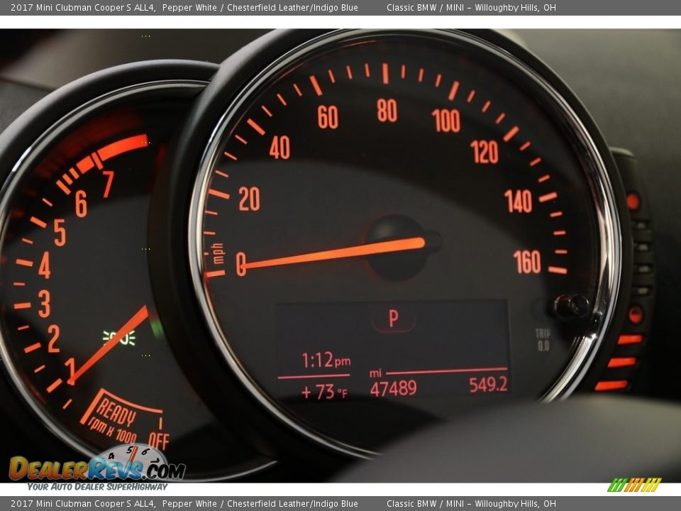 2017 Mini Clubman Cooper S ALL4 Pepper White / Chesterfield Leather/Indigo Blue Photo #7
