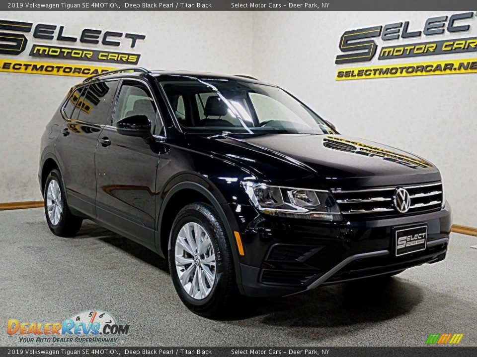 2019 Volkswagen Tiguan SE 4MOTION Deep Black Pearl / Titan Black Photo #3