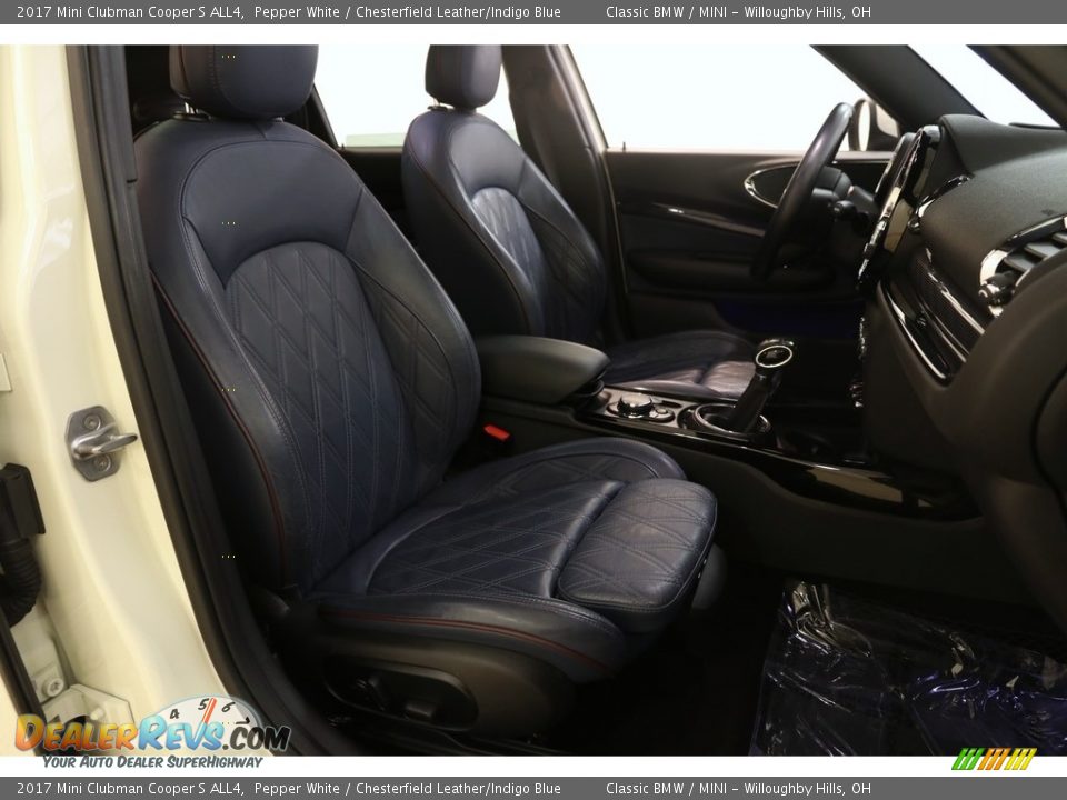 2017 Mini Clubman Cooper S ALL4 Pepper White / Chesterfield Leather/Indigo Blue Photo #17