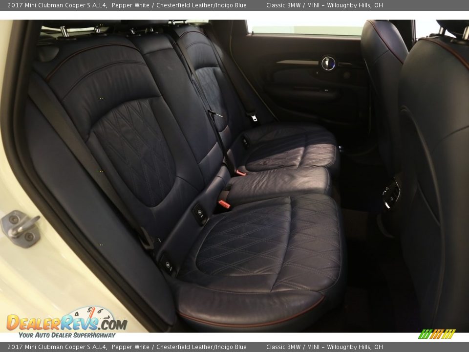 2017 Mini Clubman Cooper S ALL4 Pepper White / Chesterfield Leather/Indigo Blue Photo #18