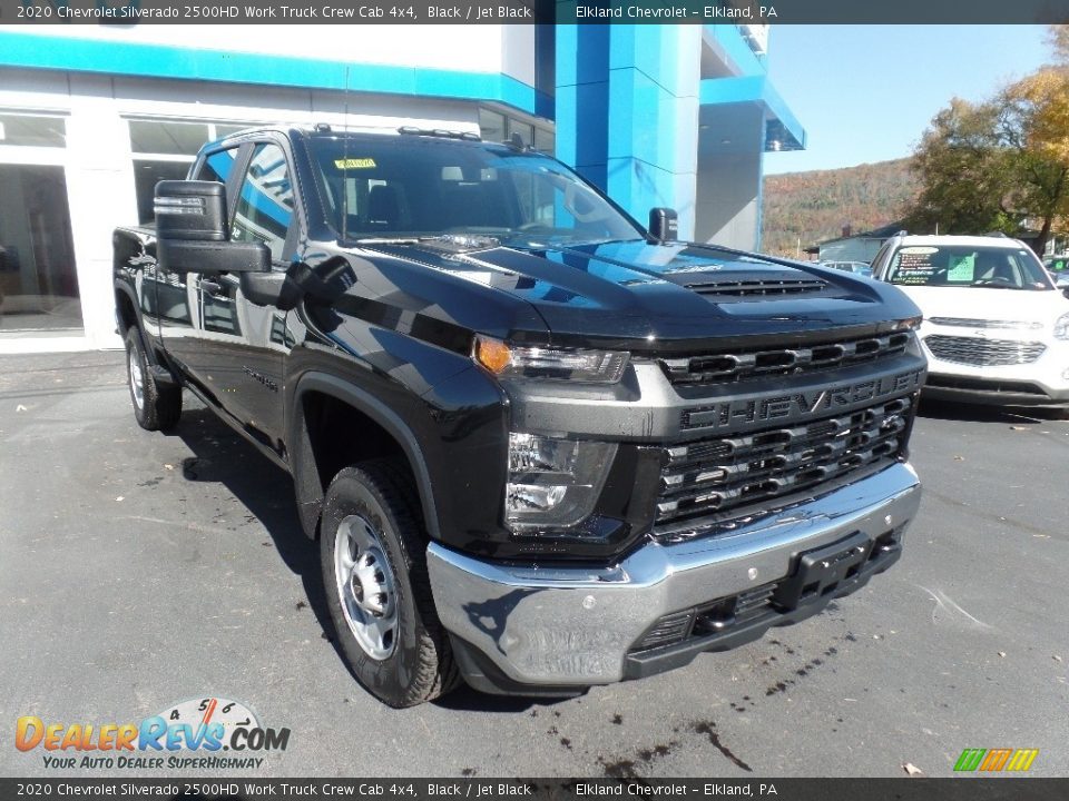 2020 Chevrolet Silverado 2500HD Work Truck Crew Cab 4x4 Black / Jet Black Photo #2