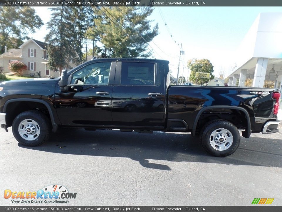 2020 Chevrolet Silverado 2500HD Work Truck Crew Cab 4x4 Black / Jet Black Photo #4