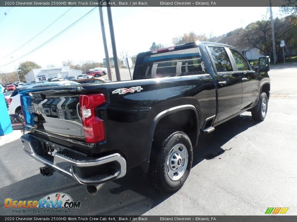 2020 Chevrolet Silverado 2500HD Work Truck Crew Cab 4x4 Black / Jet Black Photo #8
