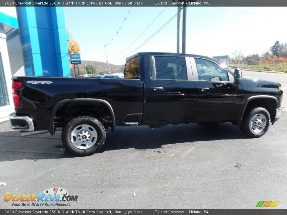 2020 Chevrolet Silverado 2500HD Work Truck Crew Cab 4x4 Black / Jet Black Photo #9