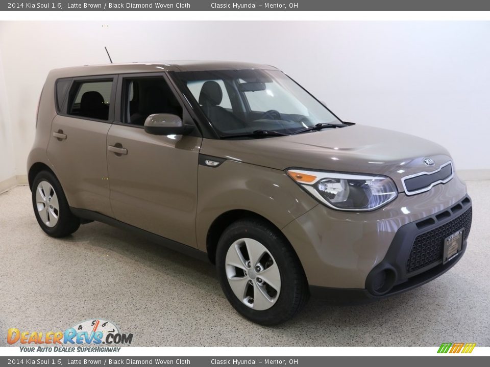 2014 Kia Soul 1.6 Latte Brown / Black Diamond Woven Cloth Photo #1