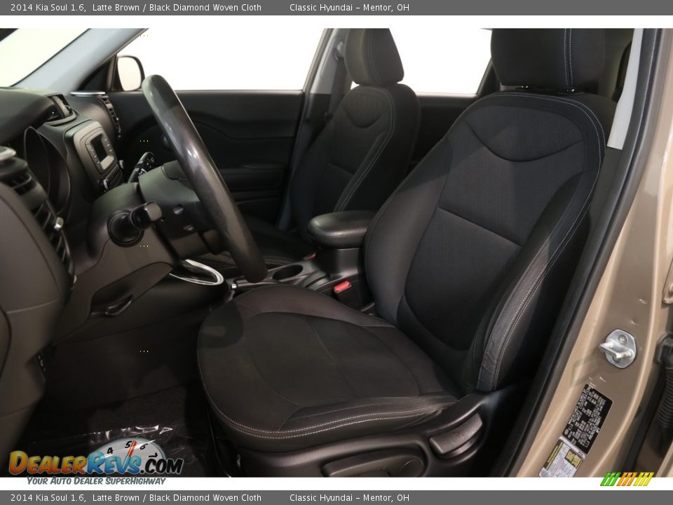 2014 Kia Soul 1.6 Latte Brown / Black Diamond Woven Cloth Photo #5