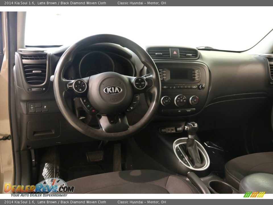 2014 Kia Soul 1.6 Latte Brown / Black Diamond Woven Cloth Photo #6