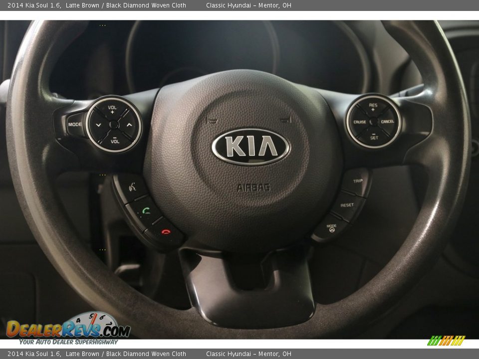 2014 Kia Soul 1.6 Latte Brown / Black Diamond Woven Cloth Photo #7