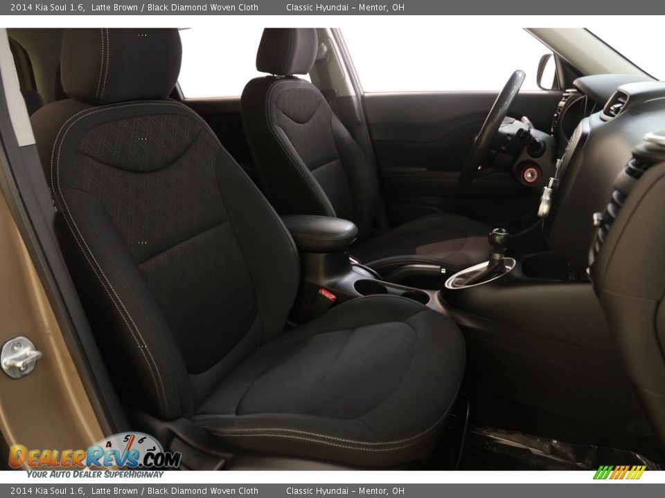 2014 Kia Soul 1.6 Latte Brown / Black Diamond Woven Cloth Photo #13