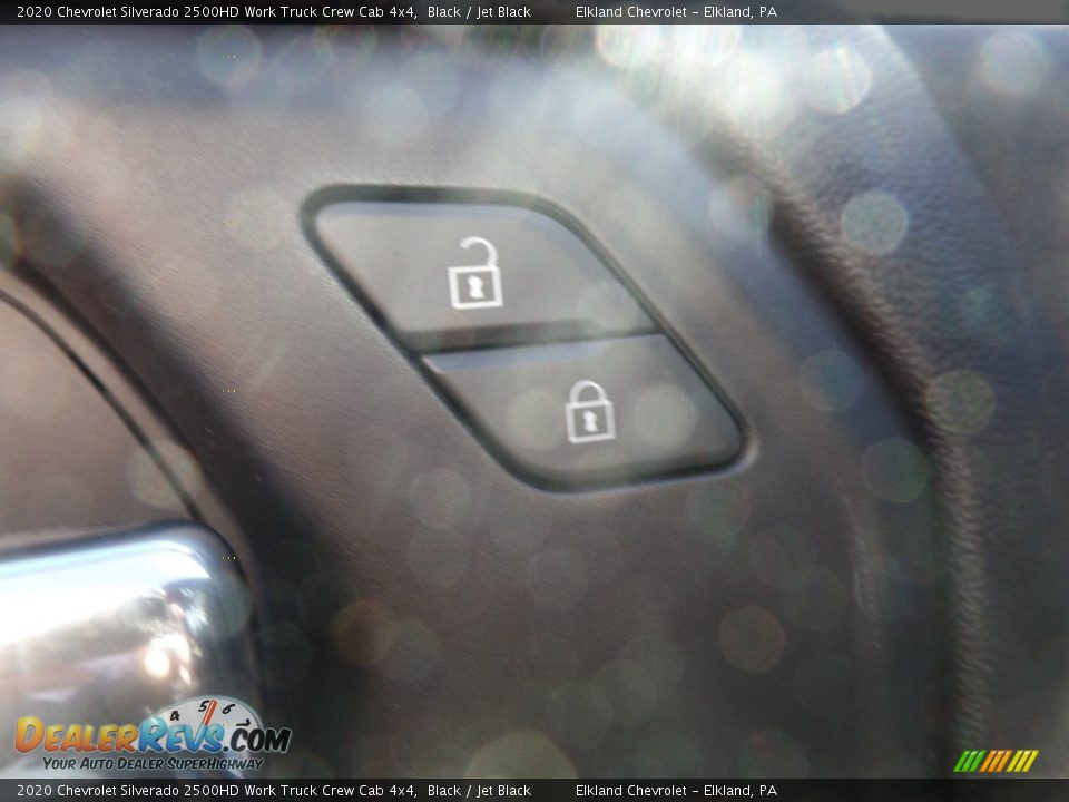 2020 Chevrolet Silverado 2500HD Work Truck Crew Cab 4x4 Black / Jet Black Photo #23