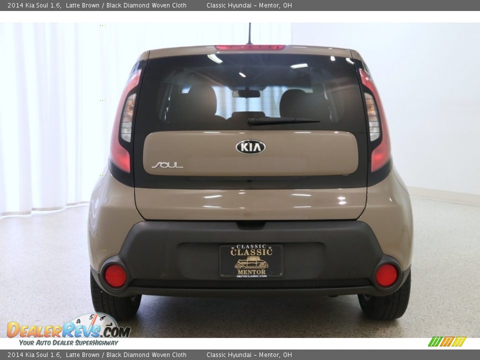 2014 Kia Soul 1.6 Latte Brown / Black Diamond Woven Cloth Photo #16