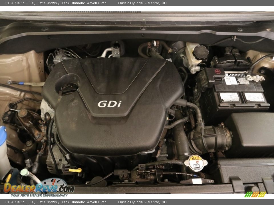 2014 Kia Soul 1.6 Latte Brown / Black Diamond Woven Cloth Photo #17