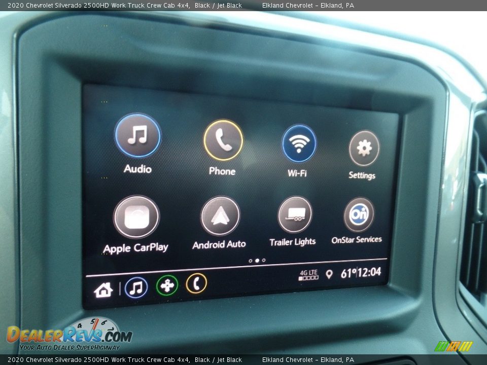 2020 Chevrolet Silverado 2500HD Work Truck Crew Cab 4x4 Black / Jet Black Photo #30