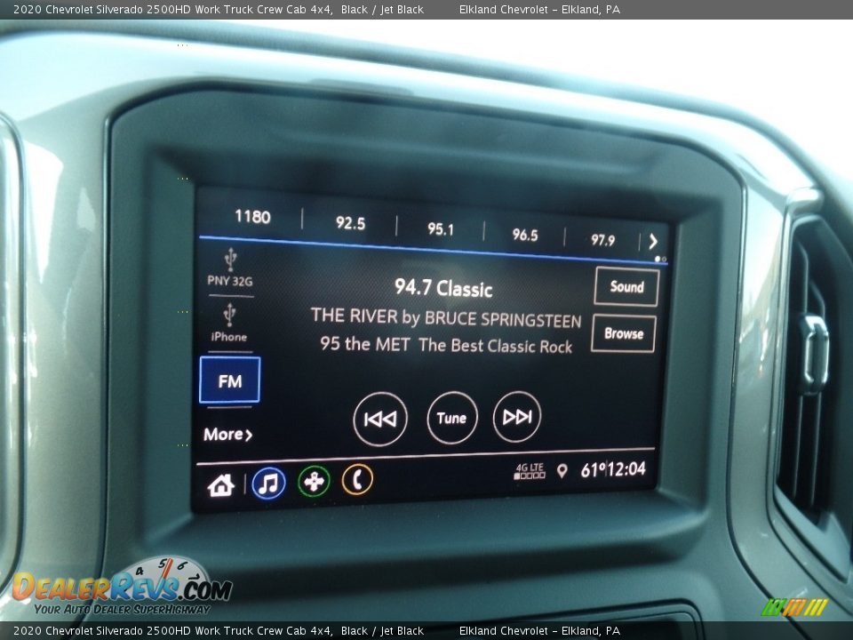 2020 Chevrolet Silverado 2500HD Work Truck Crew Cab 4x4 Black / Jet Black Photo #31