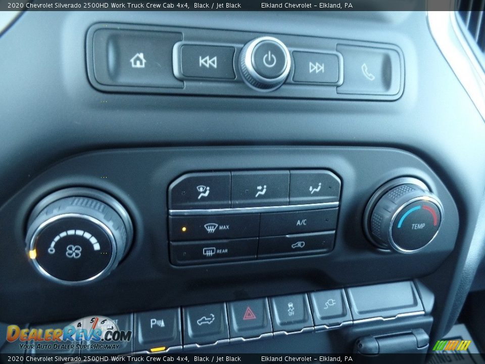 2020 Chevrolet Silverado 2500HD Work Truck Crew Cab 4x4 Black / Jet Black Photo #33