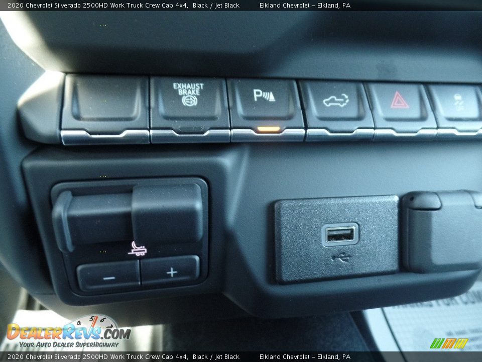 2020 Chevrolet Silverado 2500HD Work Truck Crew Cab 4x4 Black / Jet Black Photo #34