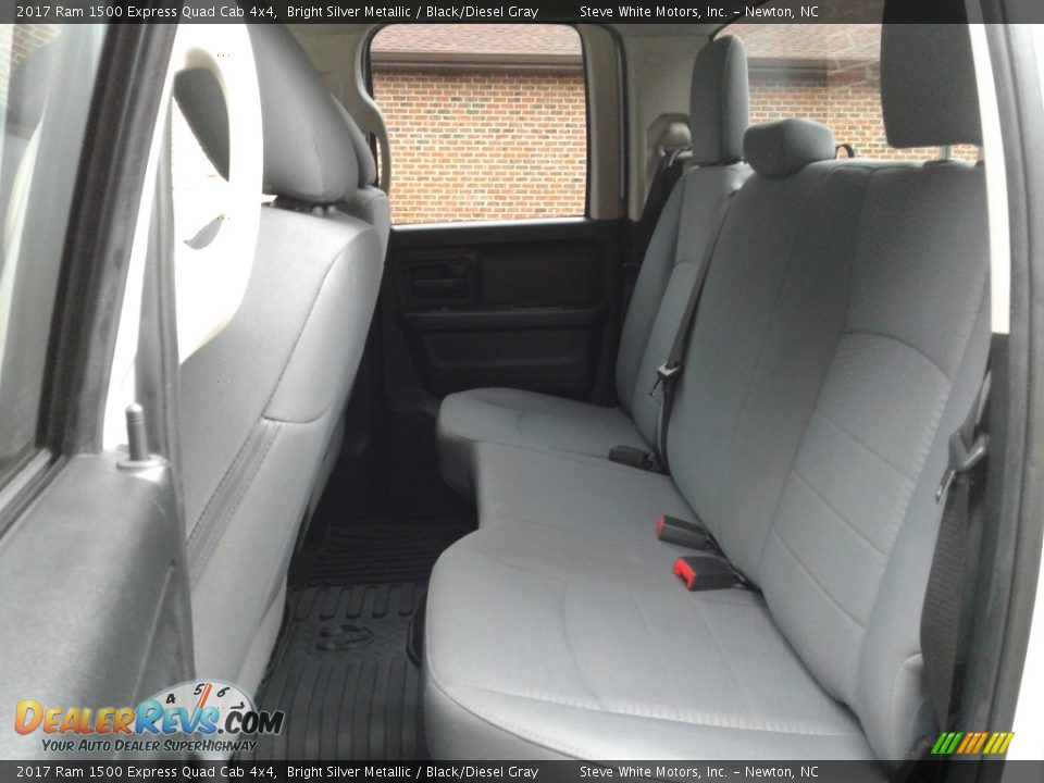 2017 Ram 1500 Express Quad Cab 4x4 Bright Silver Metallic / Black/Diesel Gray Photo #11