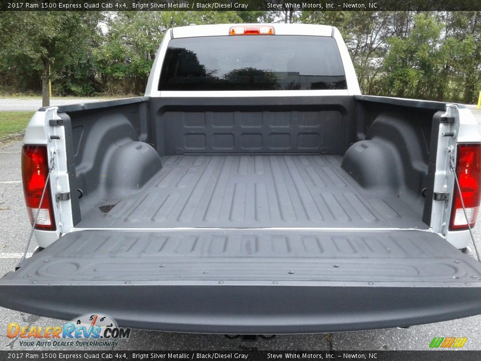 2017 Ram 1500 Express Quad Cab 4x4 Bright Silver Metallic / Black/Diesel Gray Photo #12