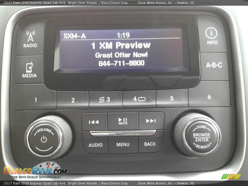 2017 Ram 1500 Express Quad Cab 4x4 Bright Silver Metallic / Black/Diesel Gray Photo #19
