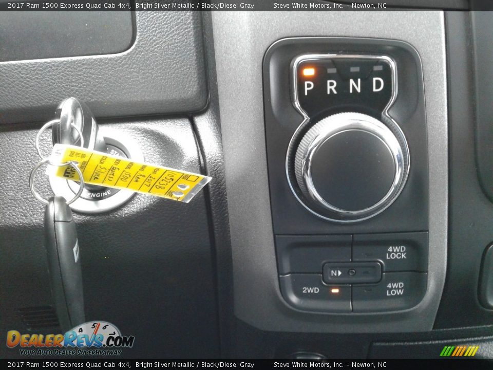2017 Ram 1500 Express Quad Cab 4x4 Bright Silver Metallic / Black/Diesel Gray Photo #21