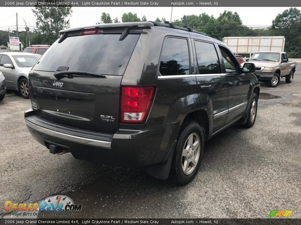 2006 Jeep Grand Cherokee Limited 4x4 Light Graystone Pearl / Medium Slate Gray Photo #7