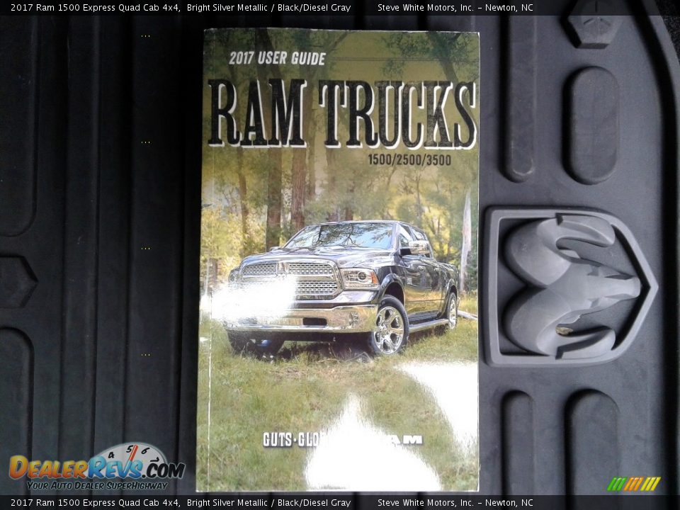 2017 Ram 1500 Express Quad Cab 4x4 Bright Silver Metallic / Black/Diesel Gray Photo #30