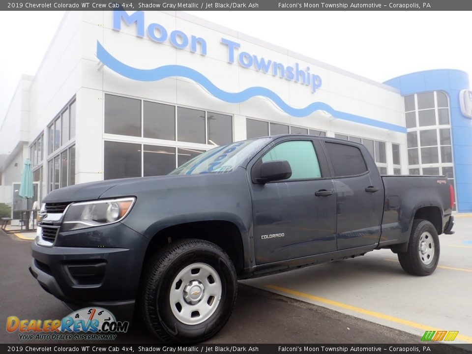 2019 Chevrolet Colorado WT Crew Cab 4x4 Shadow Gray Metallic / Jet Black/Dark Ash Photo #1