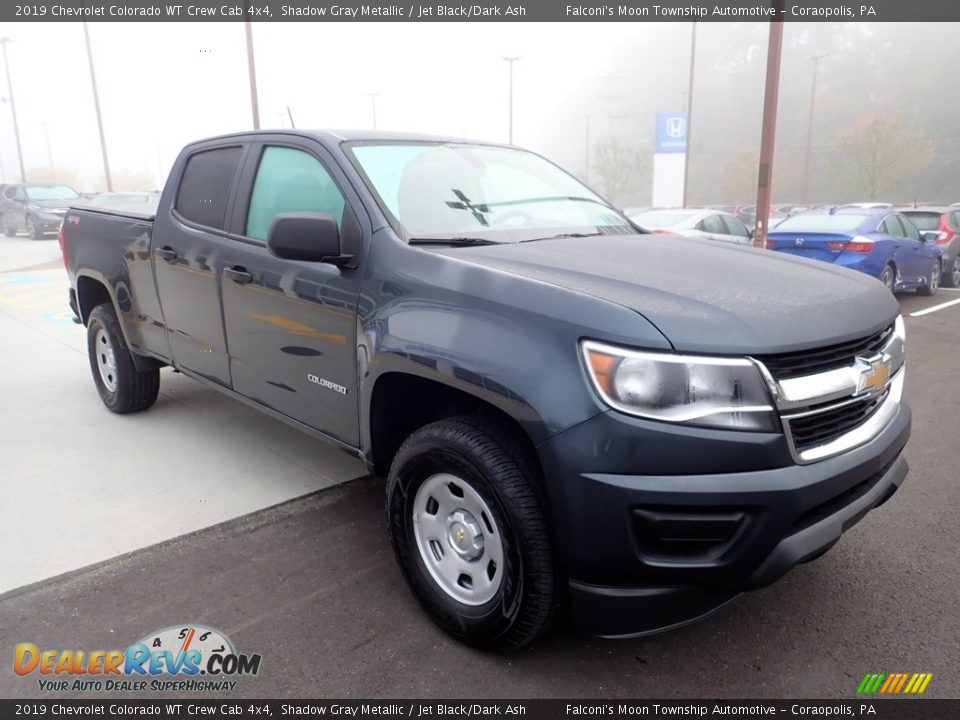 2019 Chevrolet Colorado WT Crew Cab 4x4 Shadow Gray Metallic / Jet Black/Dark Ash Photo #7