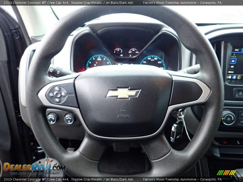 2019 Chevrolet Colorado WT Crew Cab 4x4 Shadow Gray Metallic / Jet Black/Dark Ash Photo #21