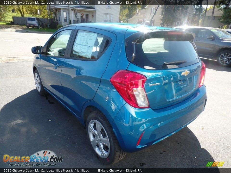 2020 Chevrolet Spark LS Caribbean Blue Metallic / Jet Black Photo #7