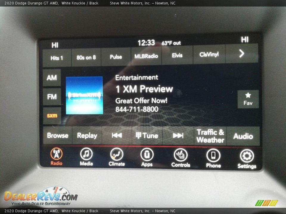 2020 Dodge Durango GT AWD White Knuckle / Black Photo #24