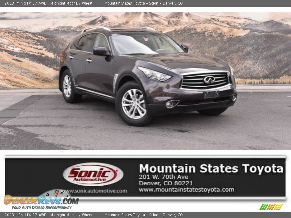 2013 Infiniti FX 37 AWD Midnight Mocha / Wheat Photo #1