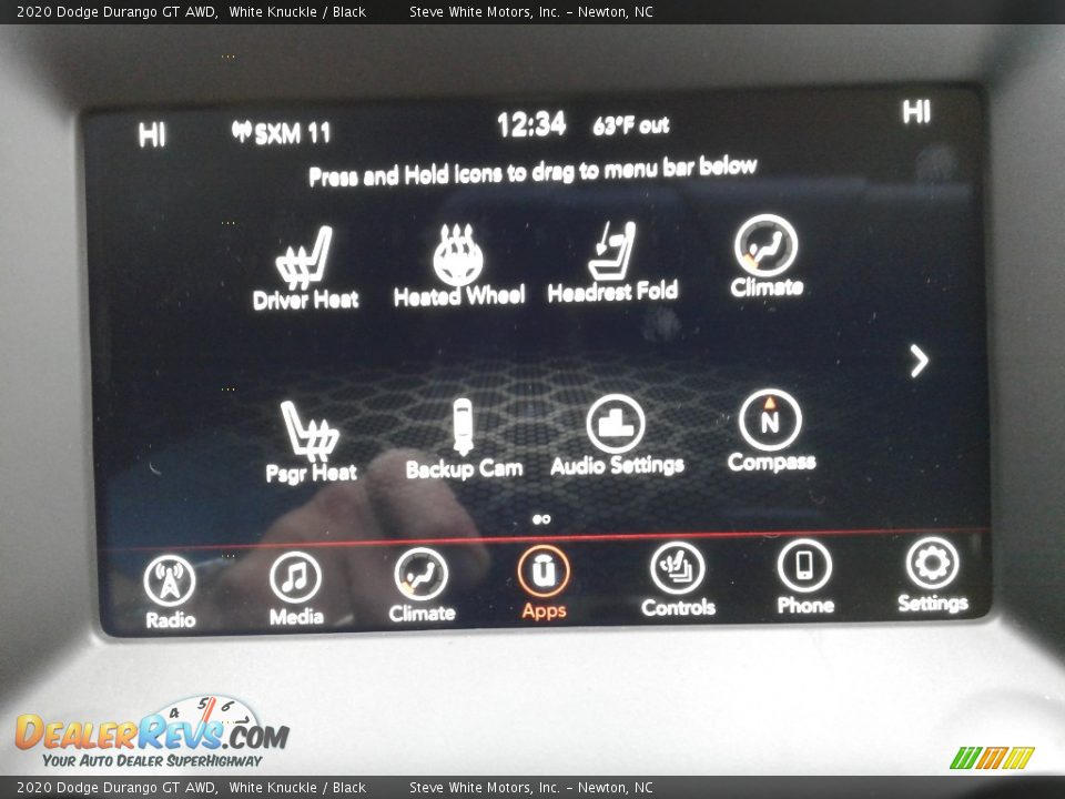 2020 Dodge Durango GT AWD White Knuckle / Black Photo #29