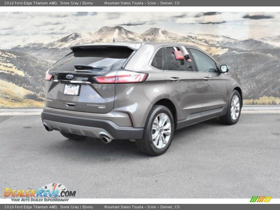 2019 Ford Edge Titanium AWD Stone Gray / Ebony Photo #3
