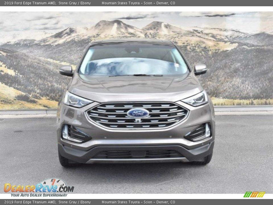 2019 Ford Edge Titanium AWD Stone Gray / Ebony Photo #4