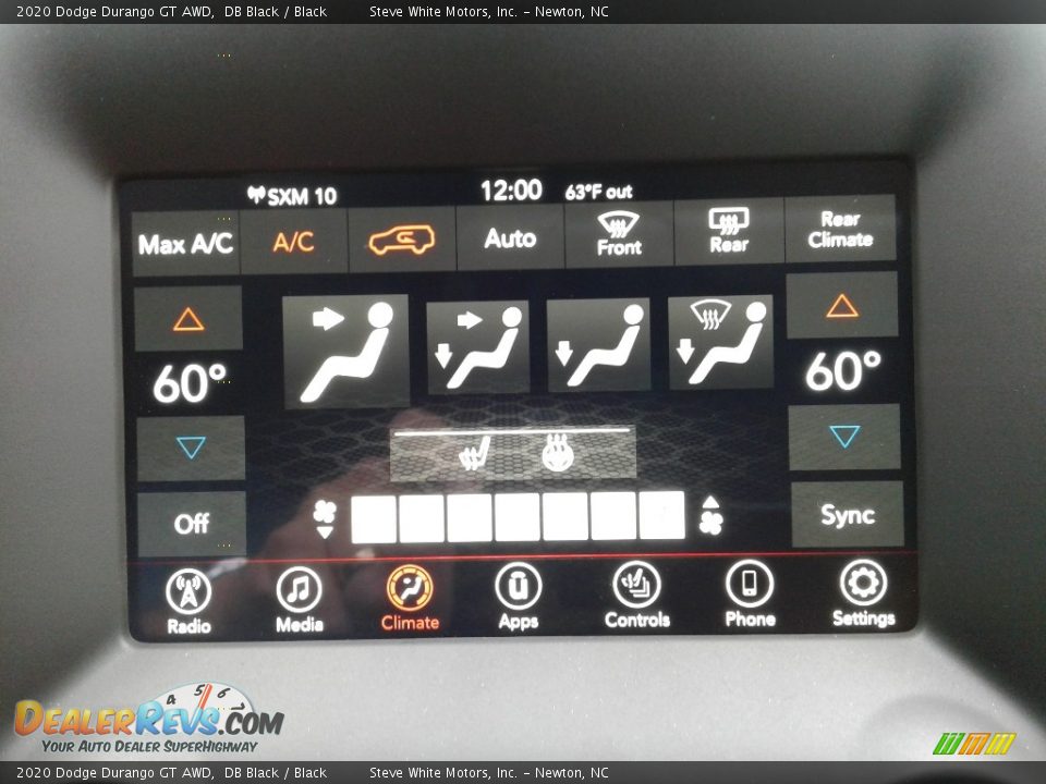 Controls of 2020 Dodge Durango GT AWD Photo #26