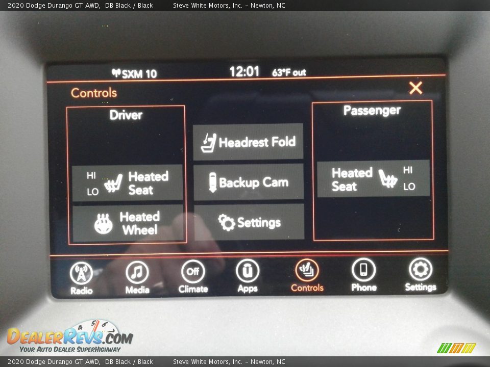 Controls of 2020 Dodge Durango GT AWD Photo #28