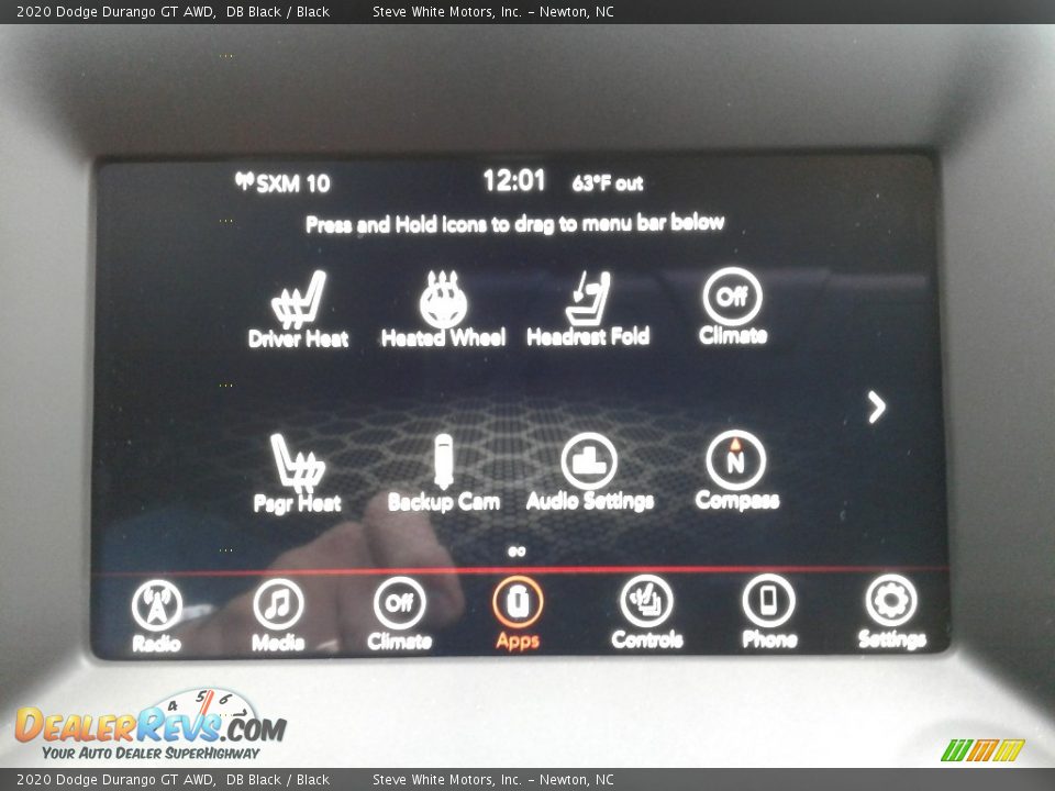 Controls of 2020 Dodge Durango GT AWD Photo #29