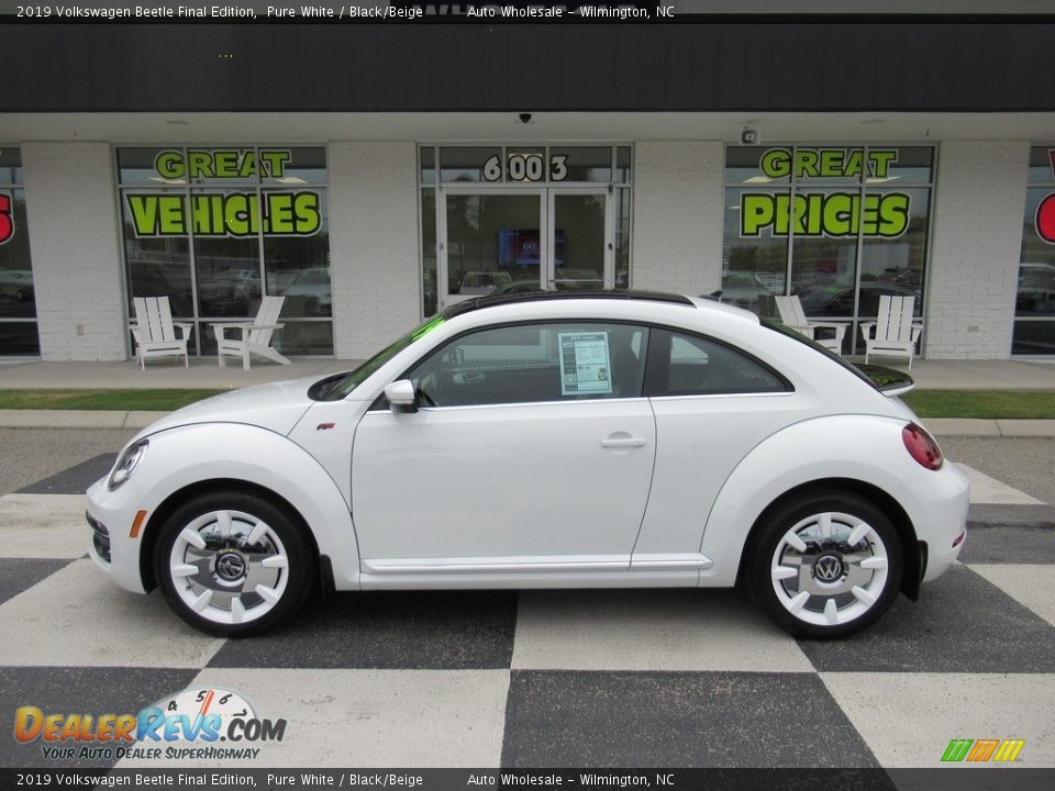 2019 Volkswagen Beetle Final Edition Pure White / Black/Beige Photo #1